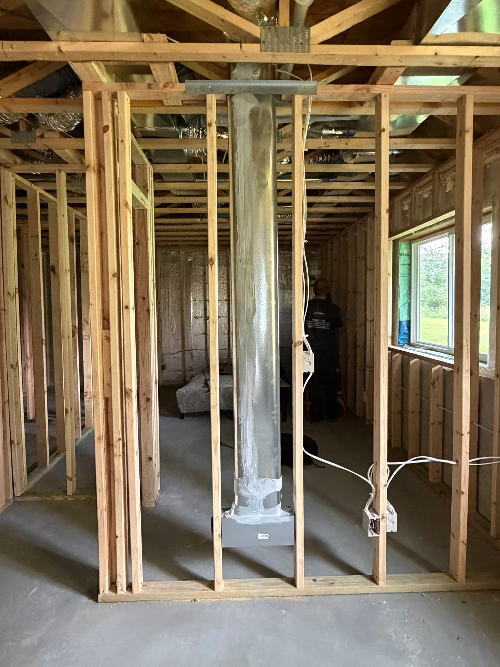 Gallery photos for Basement Rough-In Ductwork and Ventilation Installation in Chaska: Image #1