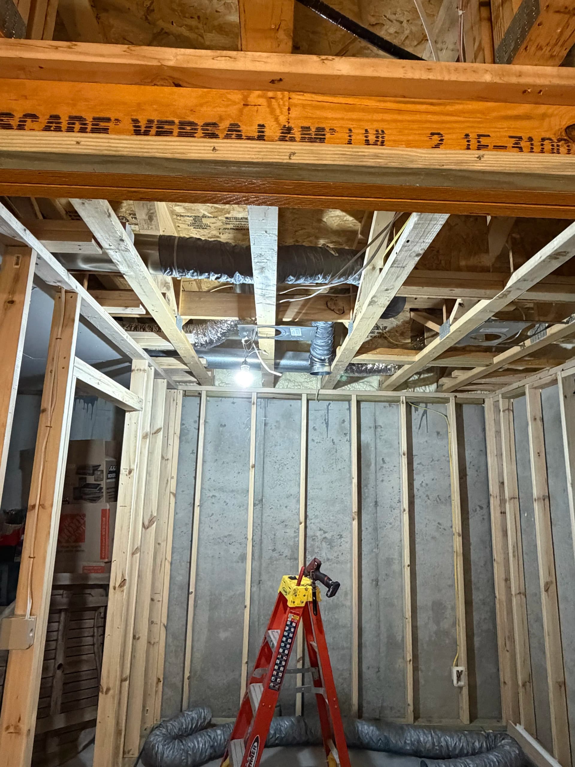 Gallery photos for Basement Rough-In Ductwork and Ventilation Installation in Chaska: Image #3