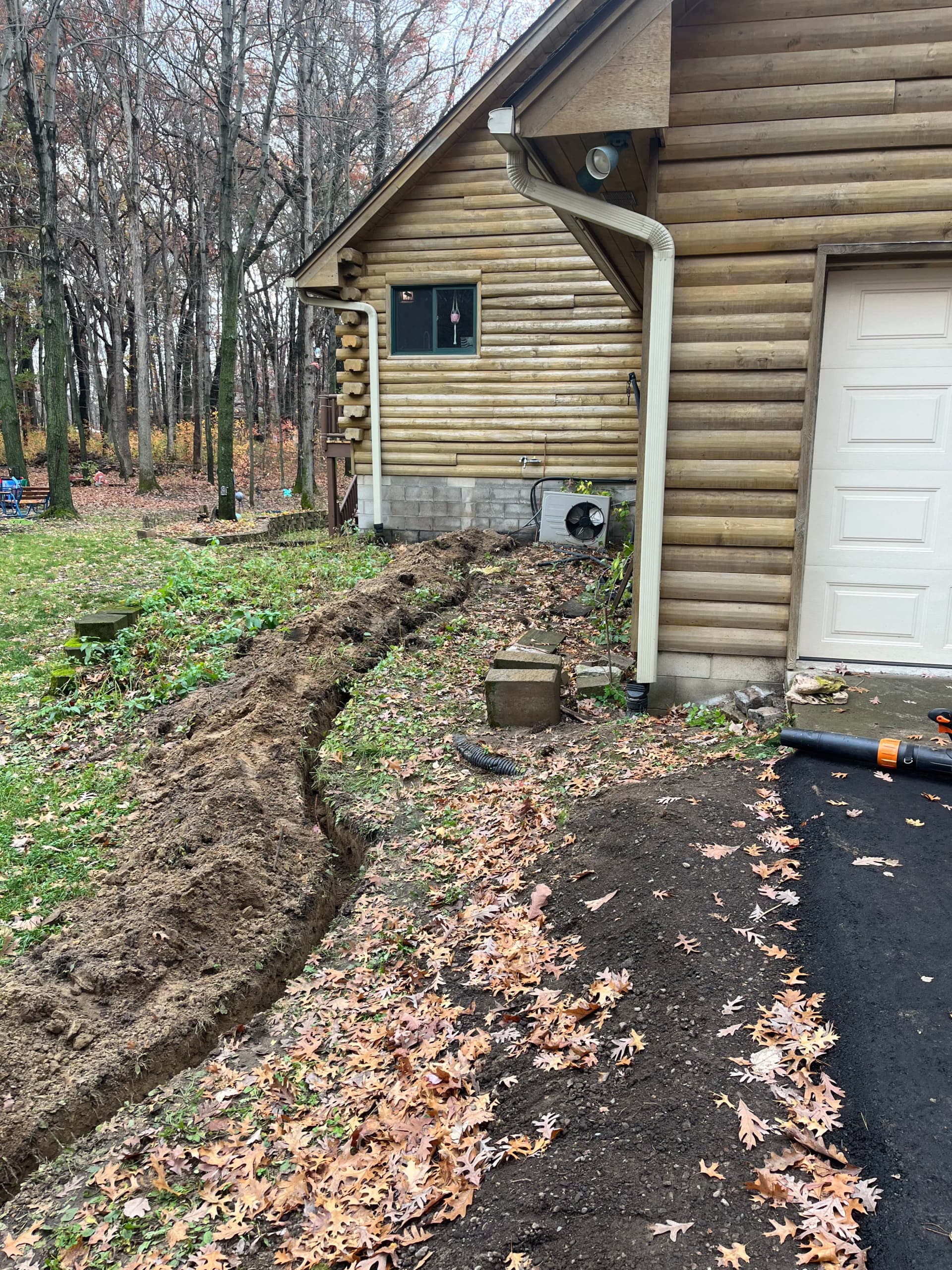 Gallery photos for Gas Line Installation at a Stacy MN Log Home: Image #3